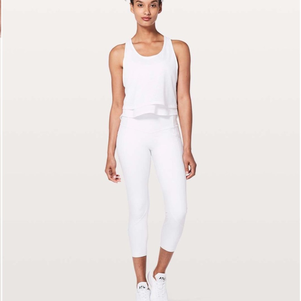 Lululemon All The Right Places High Rise Crop II *23" White size 6